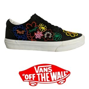 Vans cultivate care garden old skool black sneaker women's size 8 unisex